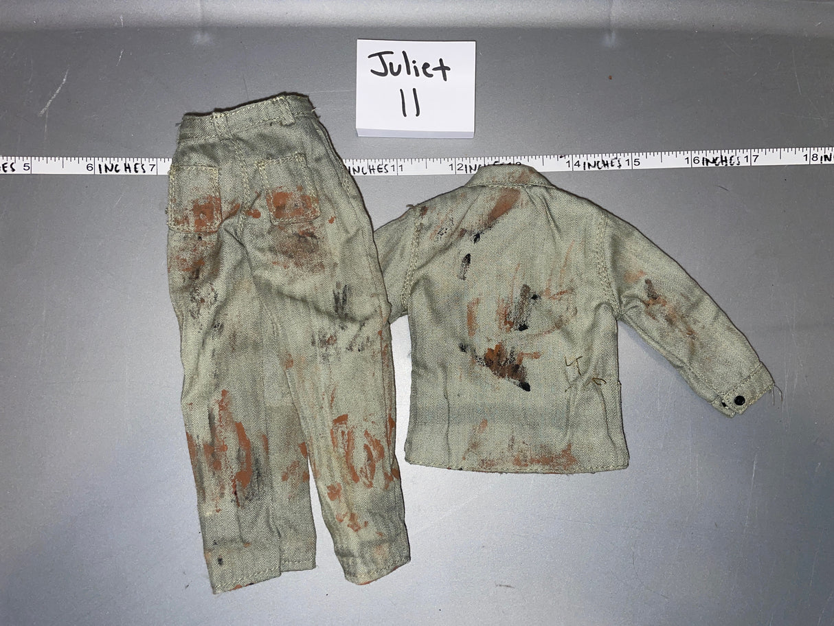1/6 Scale WWII US USMC Marine Uniform - Weathered