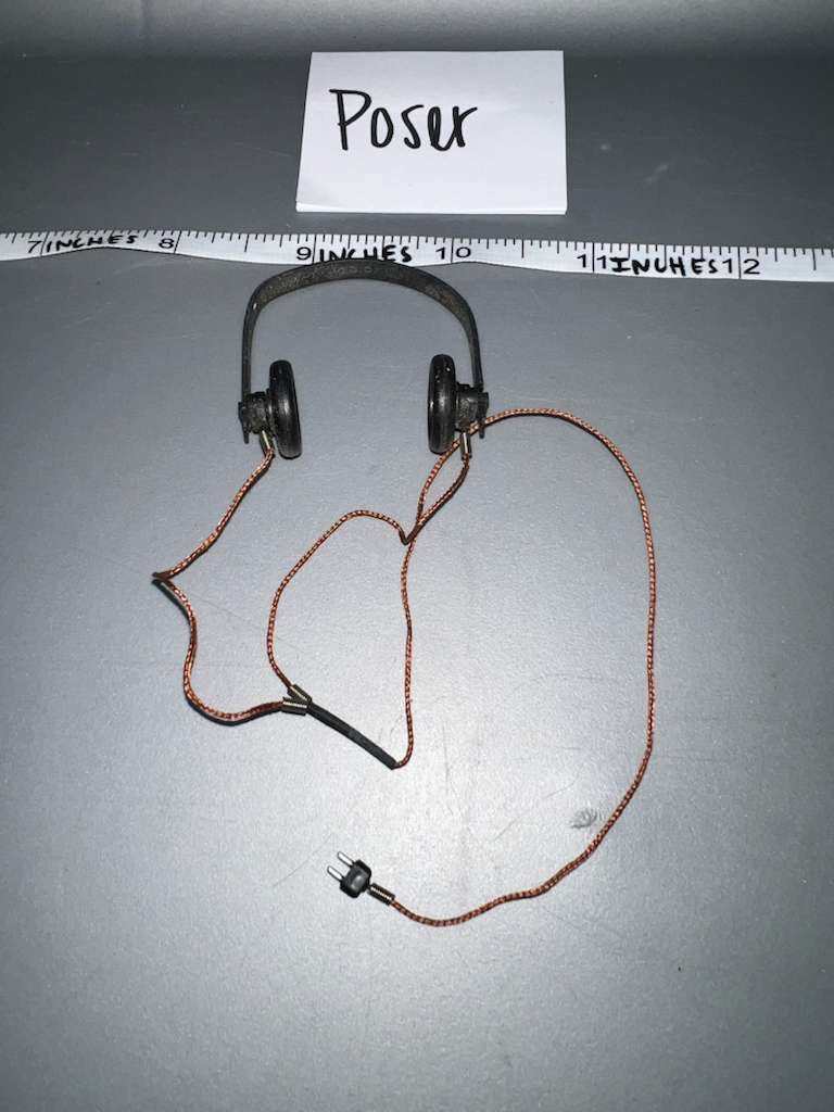 1/6 Scale WWII German Tanker Head Phone Lot