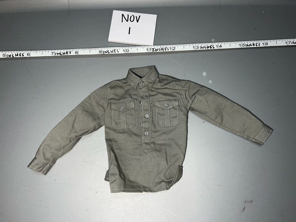 1/6 Scale WWII German Grey Work Shirt
