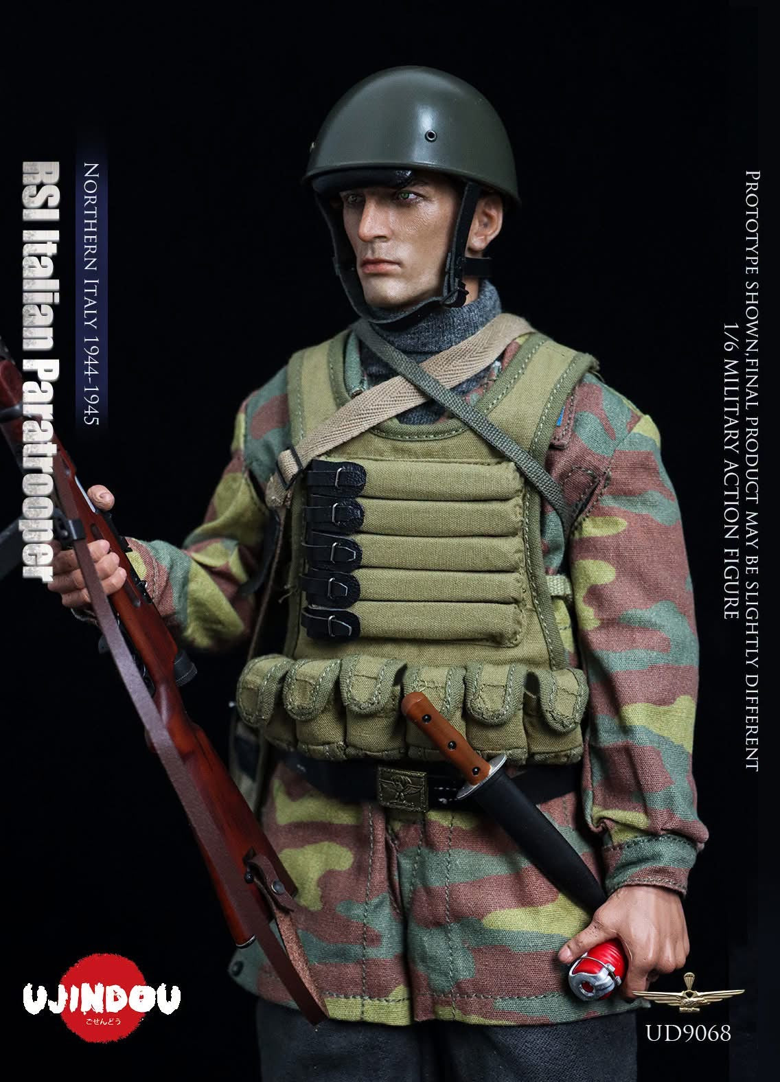 *Preorder* 1/6 RSI Italian Paratrooper, Northern Italy 1944-1945 UD9068- Ujindou