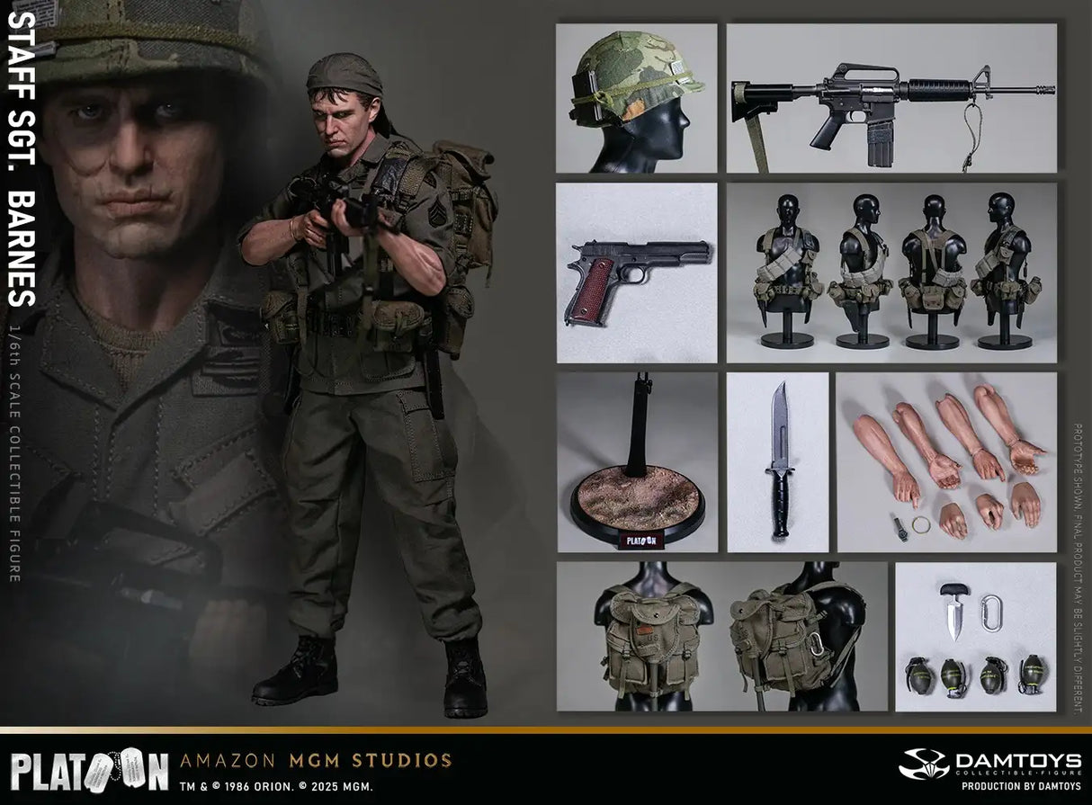 *Preorder* 1/6 Field Platoon Vietnam War U.S. Army Sergeant Barnes DMS045 - DAMTOYS – (Copy)
