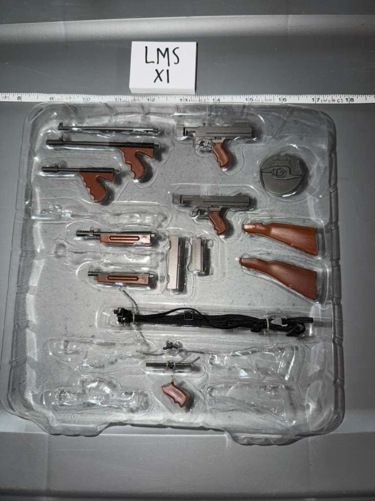 1:6 Scale WWII US Thompson Submachine Gun Set