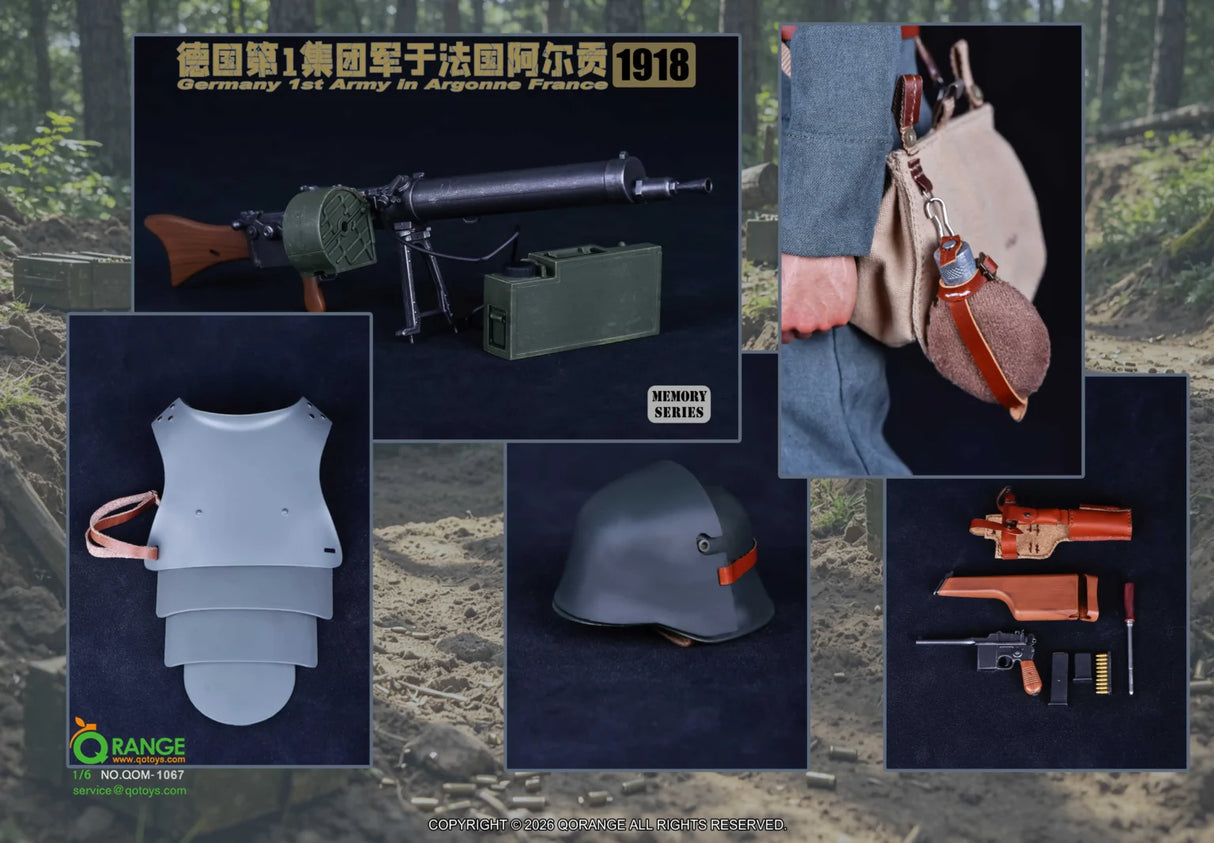 1/6 Scale World War One 1/6 GERMANY 1ST ARMY IN ARGONNE FRANCE 1918 QOM-1067 - QORange *Preorder*