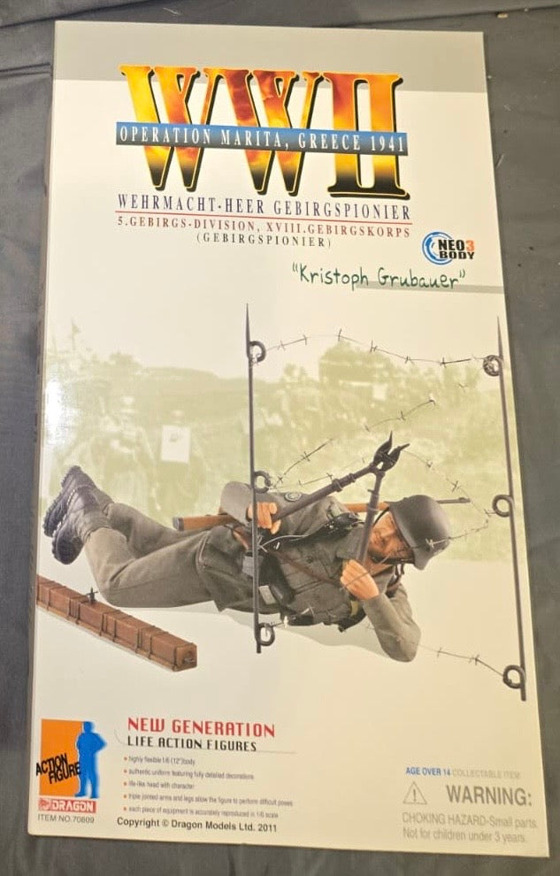 1/6 Scale WWII GERMAN Engineer Kristoph Grubauer -  NIB Dragon