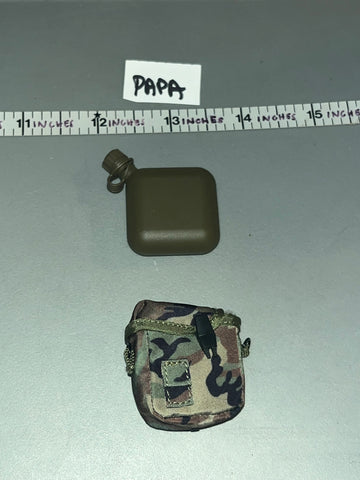 1:6 Scale Modern Era Canteen  and Woodland Pouch - DAM 75th Ranger