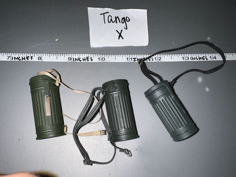 1:6 WWII German Gas Mask Canister Lot
