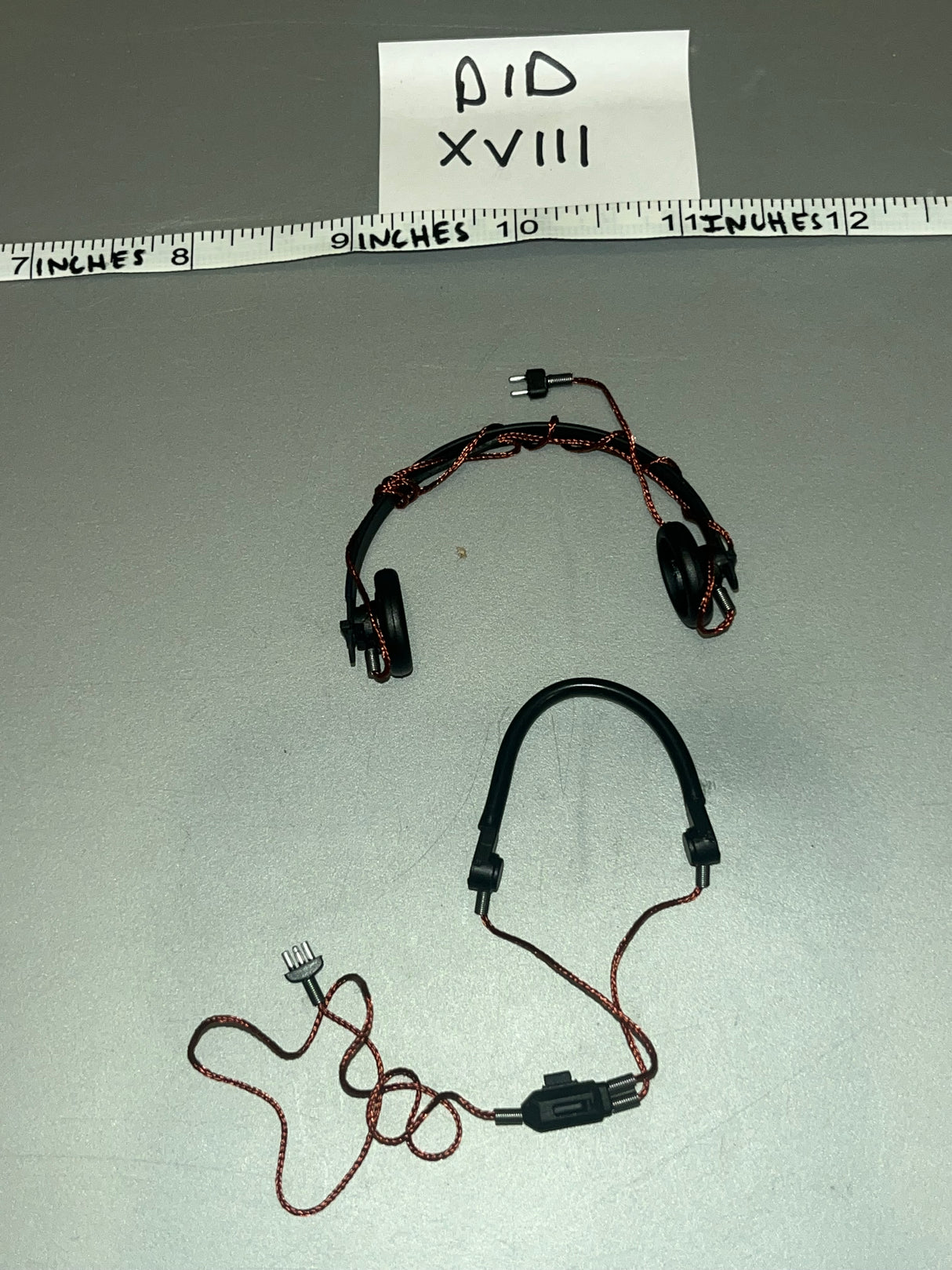 1/6 Scale WWII German Afrika Korps Tanker Head Phone Set - DID Supply / Tanker Ishaan