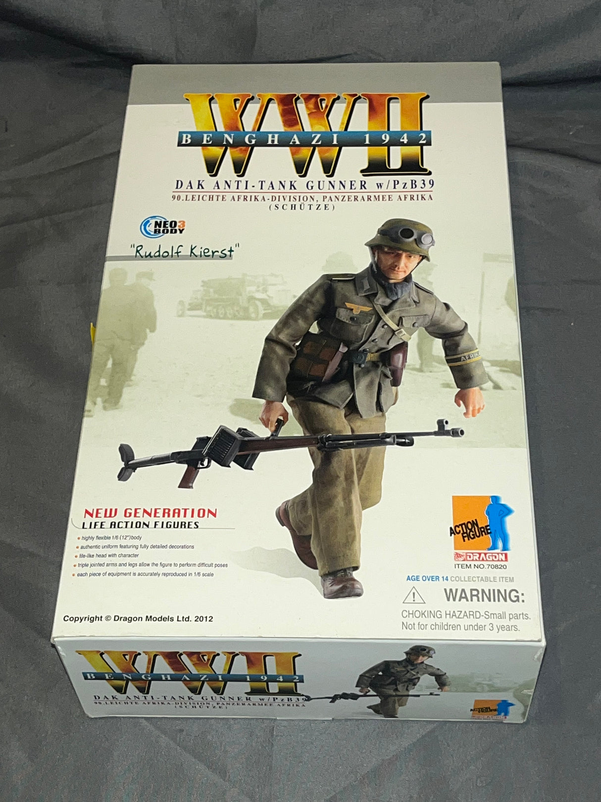 1/6 Scale WWII GERMAN Afrikakorps Antitank Gunner Rudolf Kierst - NIB Dragon