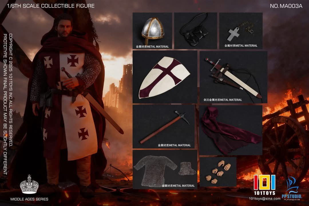 *Preorder* 101TOYS x PP STUDIO  1/6 Medieval Kingdom of Heaven Balian 101toy- MA003A