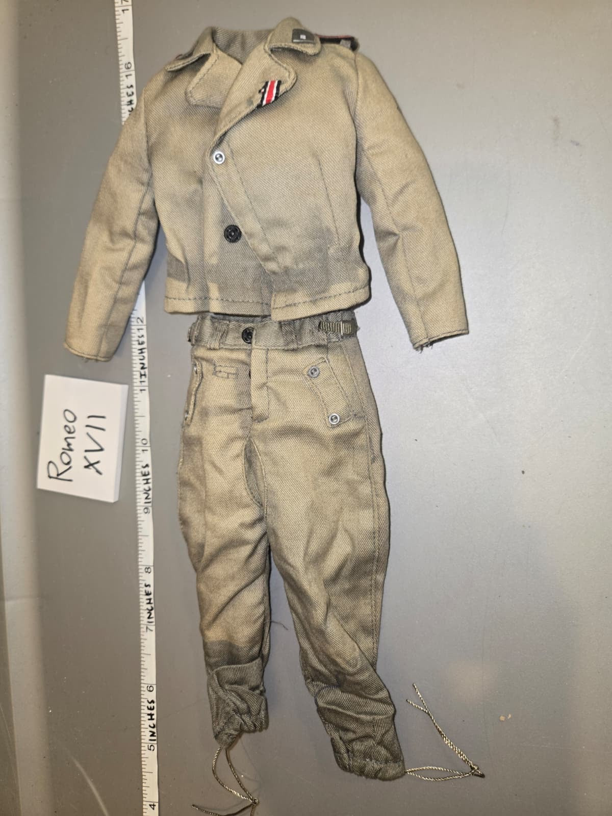 1/6 Scale WWII German Grey Tanker Uniform