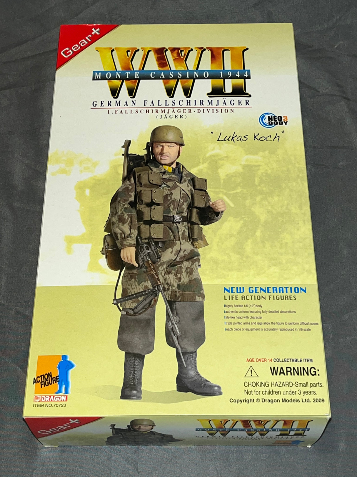 1/6 Scale WWII GERMAN Fallschirmjager Lukas Koch - NIB Dragon -
