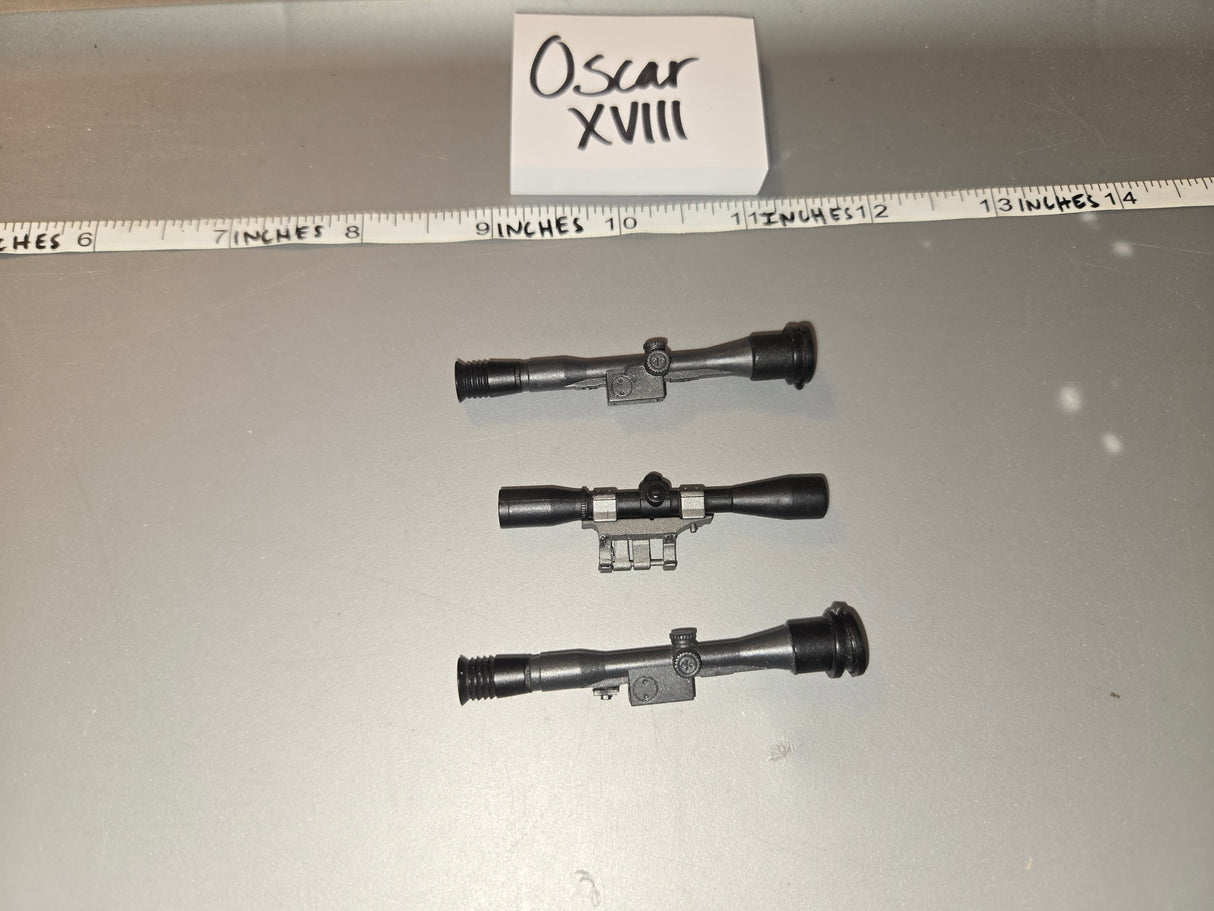 1:6 Scale Modern Era Rifle Scope Lot