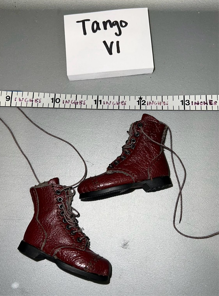 1/6 Scale WWII US Leather Boondocker Boots - Soldier Story