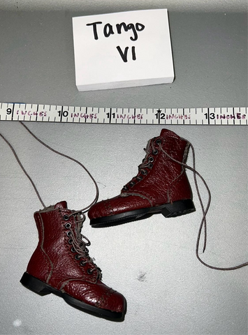 1/6 Scale WWII US Leather Boondocker Boots - Soldier Story