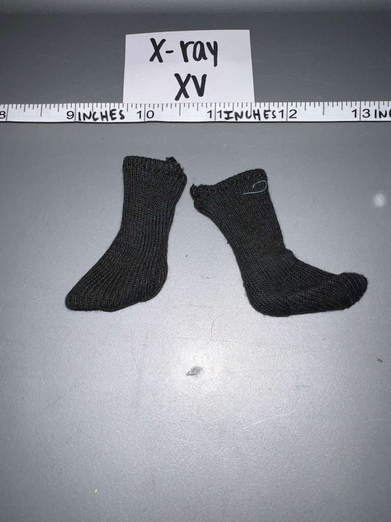 1:6 Scale Modern Era Black Socks