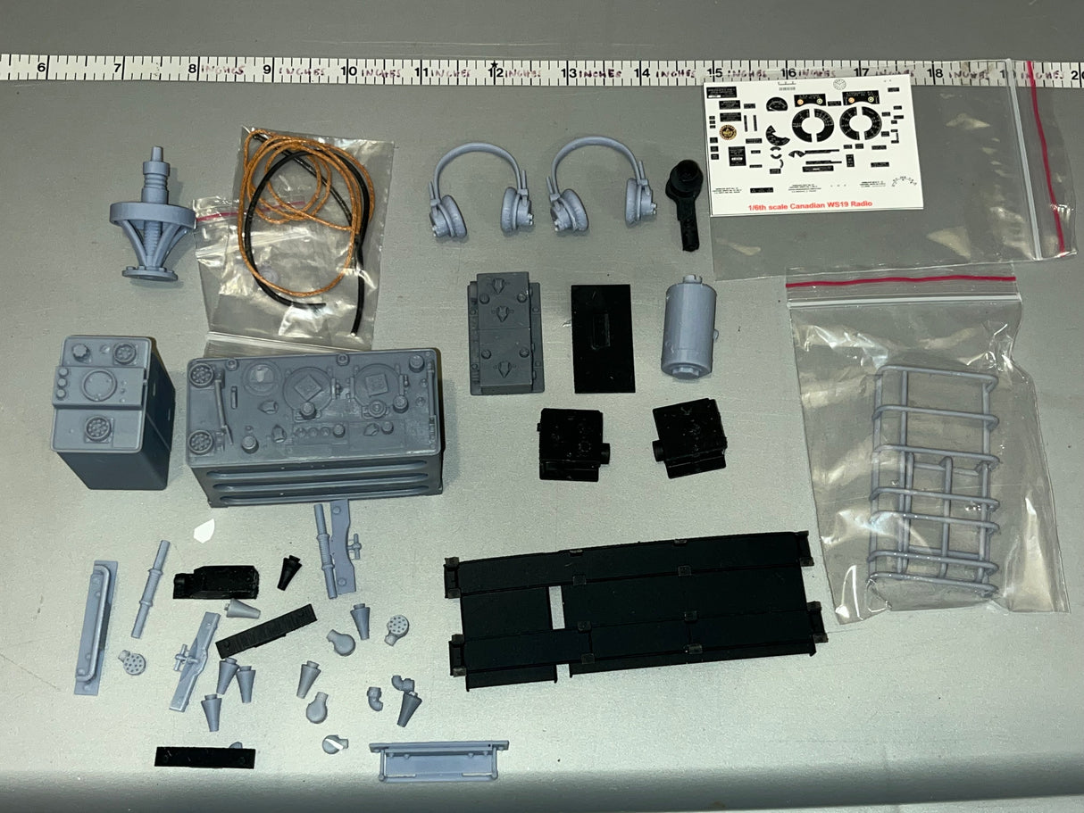 1/6 Scale WWII Canadian Radio WS-19 - Model Kit - Juan’s One Sixth Exlcusives / Crusader Collectibes