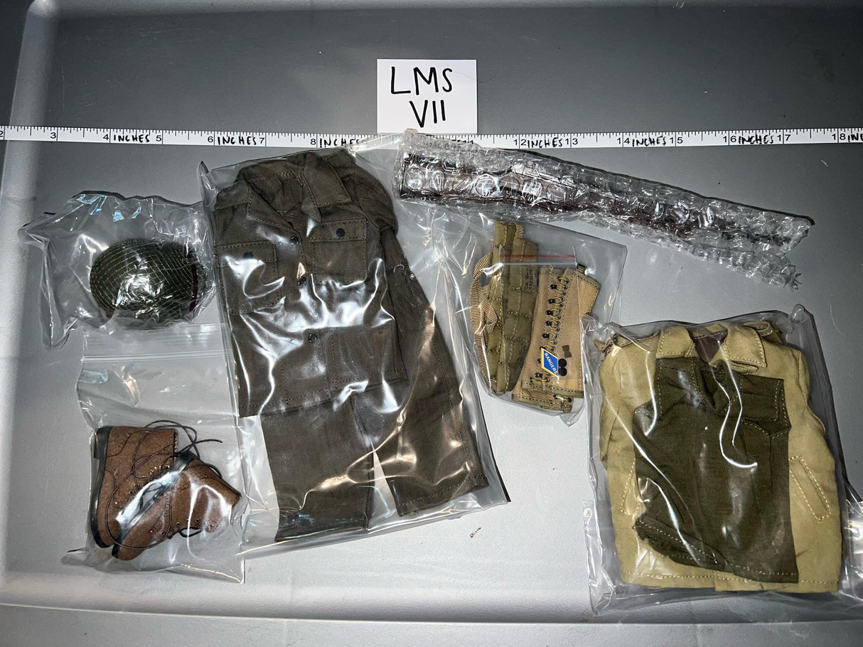 1/6 Scale WWII US RANGER ACCESSORY SET 2ND RANGER BATTALION - FRANCE 1944 - FacePool Uniform Set NIB