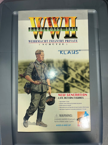 1/6 Scale WWII German Infantry - Klaus - NIB Dragon