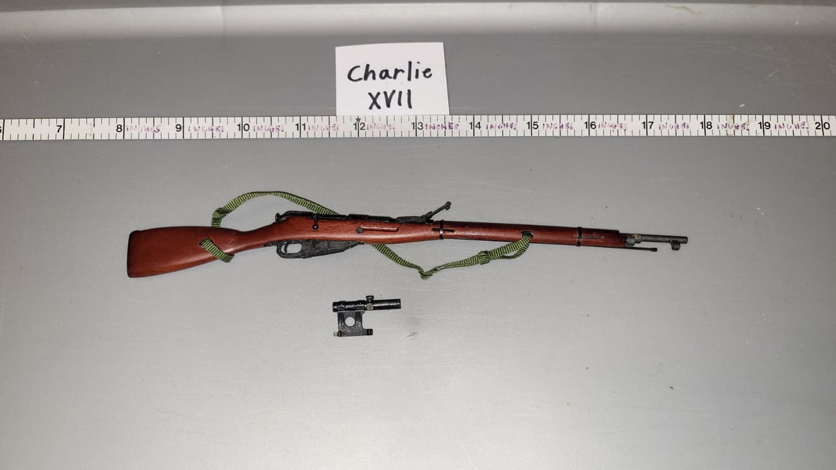 1/6 Scale WWII Russian Sniper Rifle - Wood Metal Mosin Nagant  - DID
