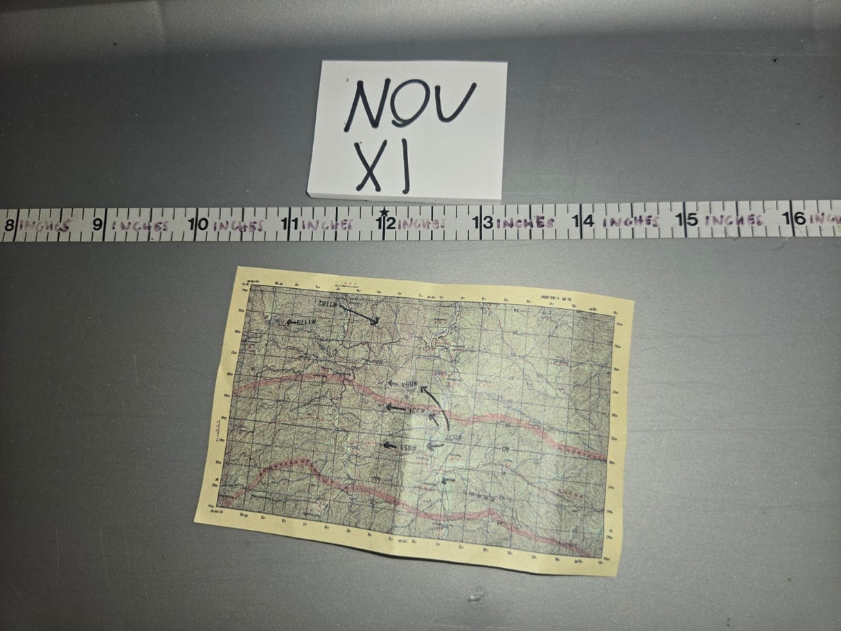 1:6 Scale Korean War Chinese Map