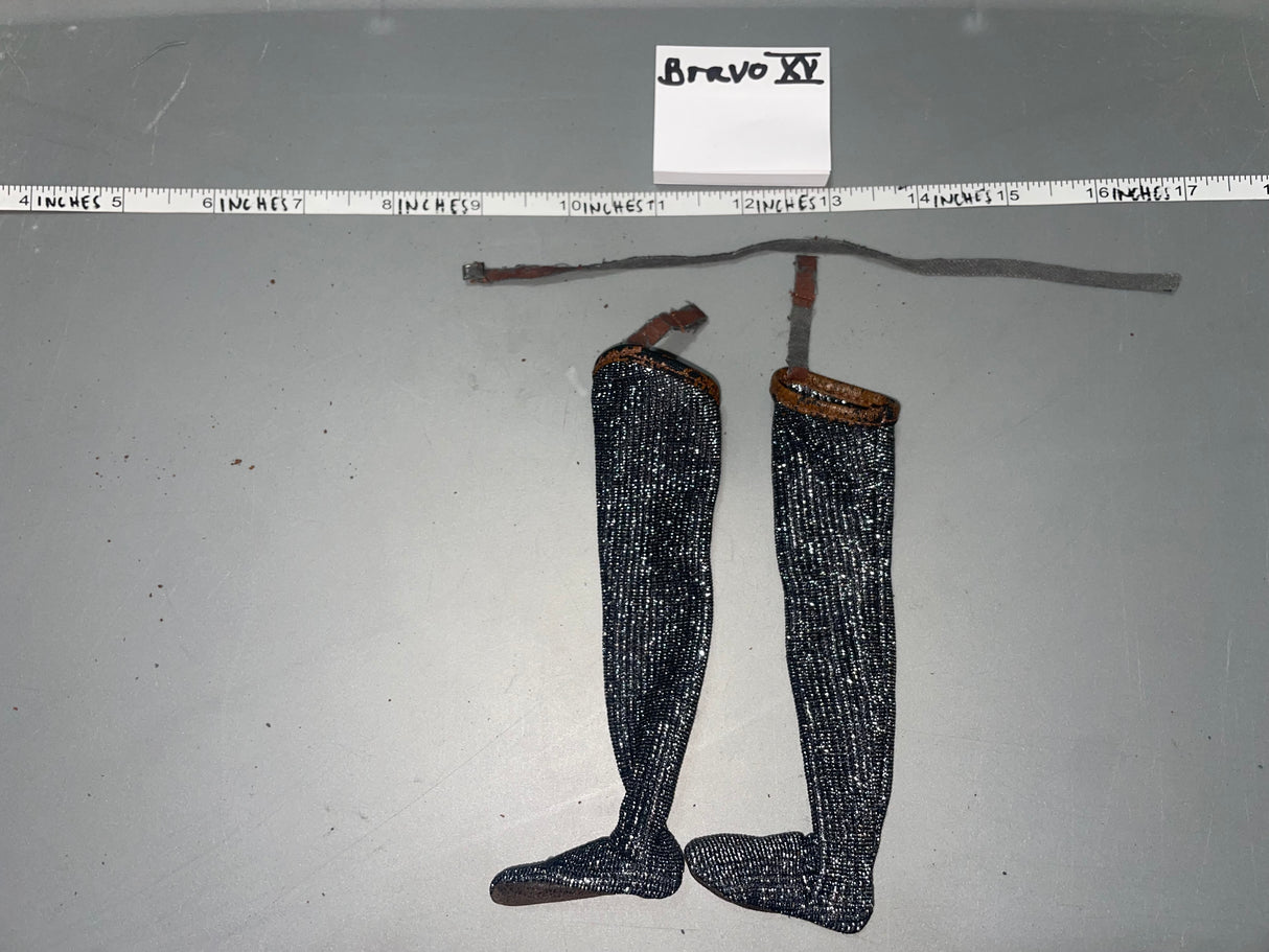 1/6 Scale Fantasy Medieval Knight Chainmail Leg Armor