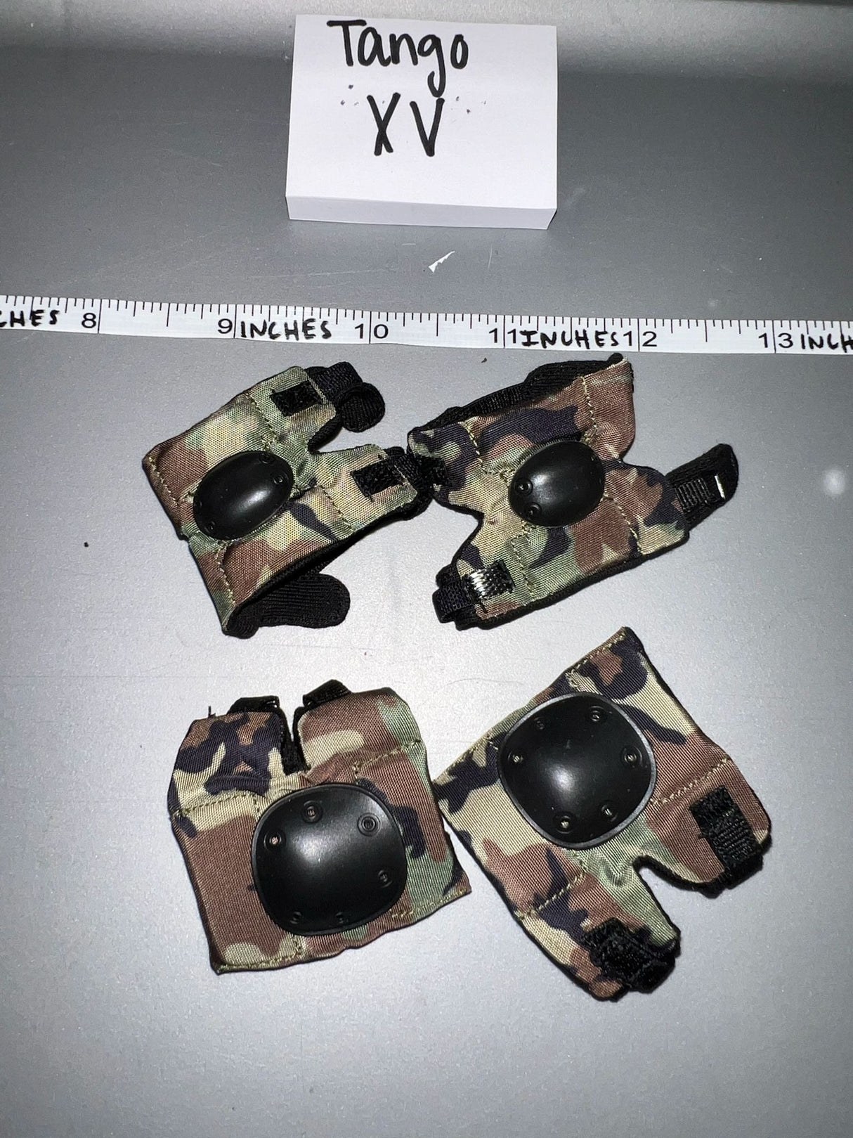 1:6 Scale Modern Era Woodland Elbow and Knee Pads - DAM 75th Ranger
