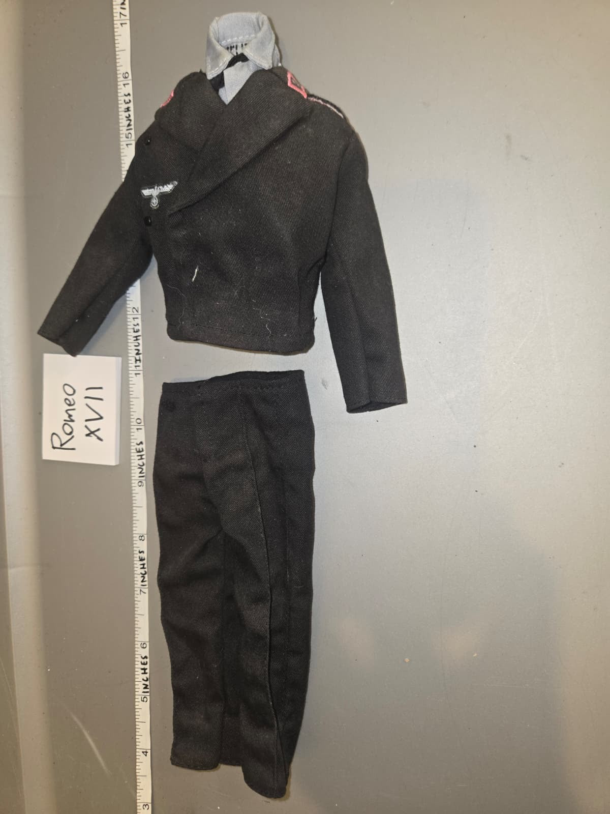 1/6 Scale WWII German Panzer Black Tanker Uniform