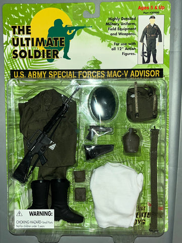 1/6 Scale Ultimate Soldier Vietnam Uniform Set - US Army Special Forces Mac-V Advisor  - NIB