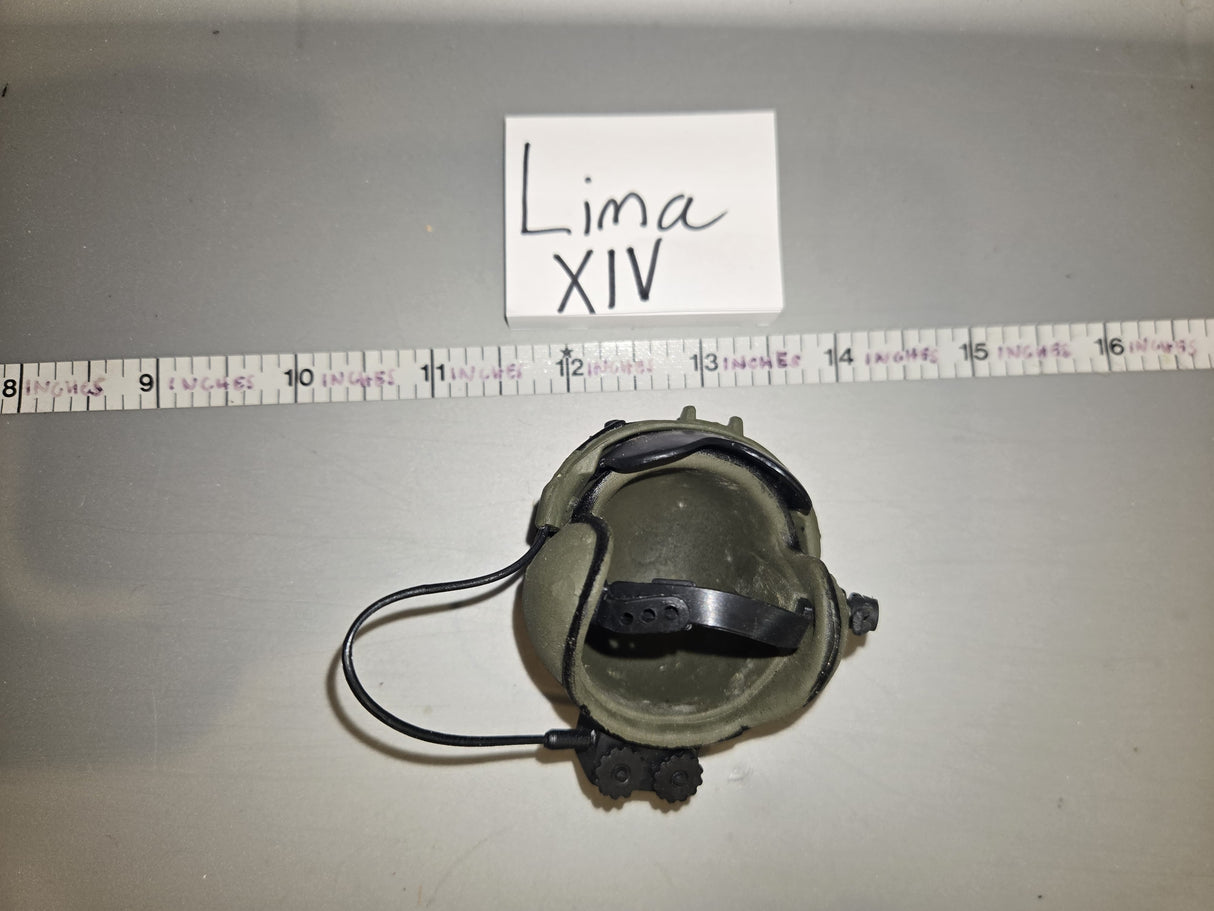 1/6 Scale Modern Helicopter Pilot Flight Helmet