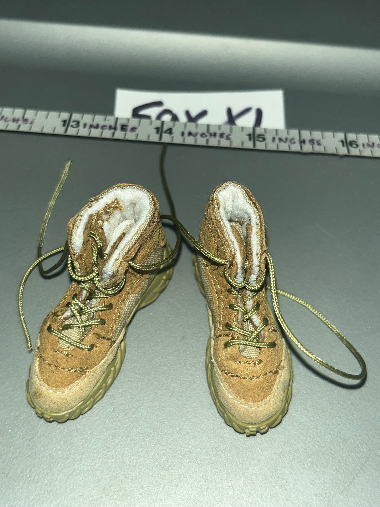 1/6 Scale Modern Era Desert Boots - Cloth Leather