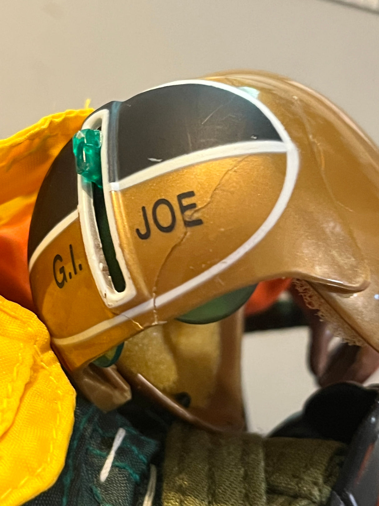 1/6 Scale Vintage Remake GI Joe African American Pilot Figure - Cracked Helmet