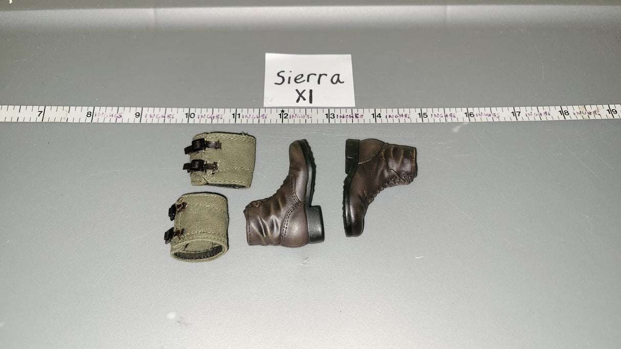 1/6 Scale WWII German Low Boots with Gaiters