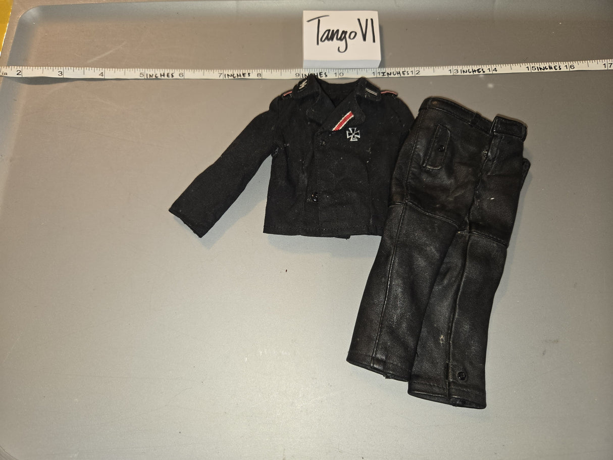 1/6 Scale WWII German Panzer Black Tanker Uniform