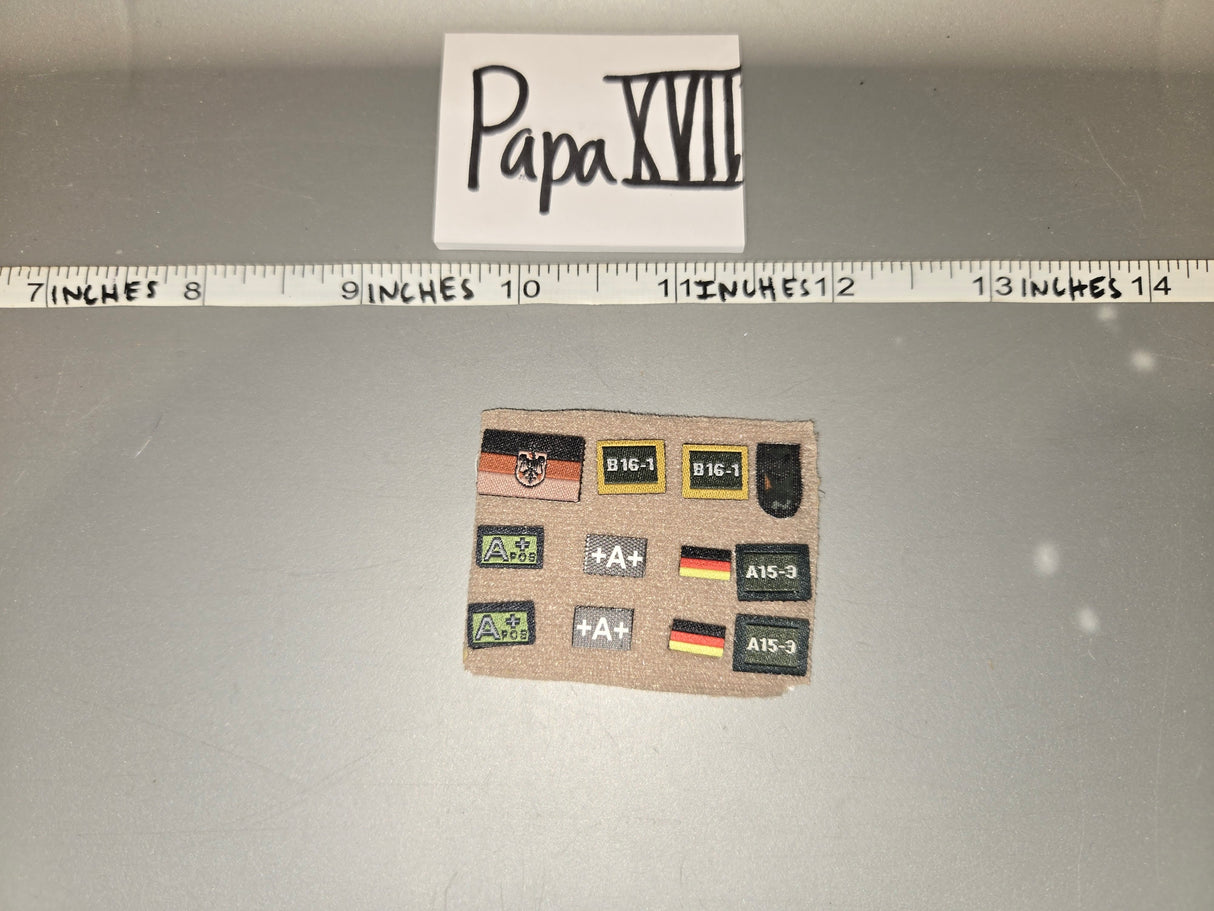 1/6 Scale Modern Era German Patch Lot