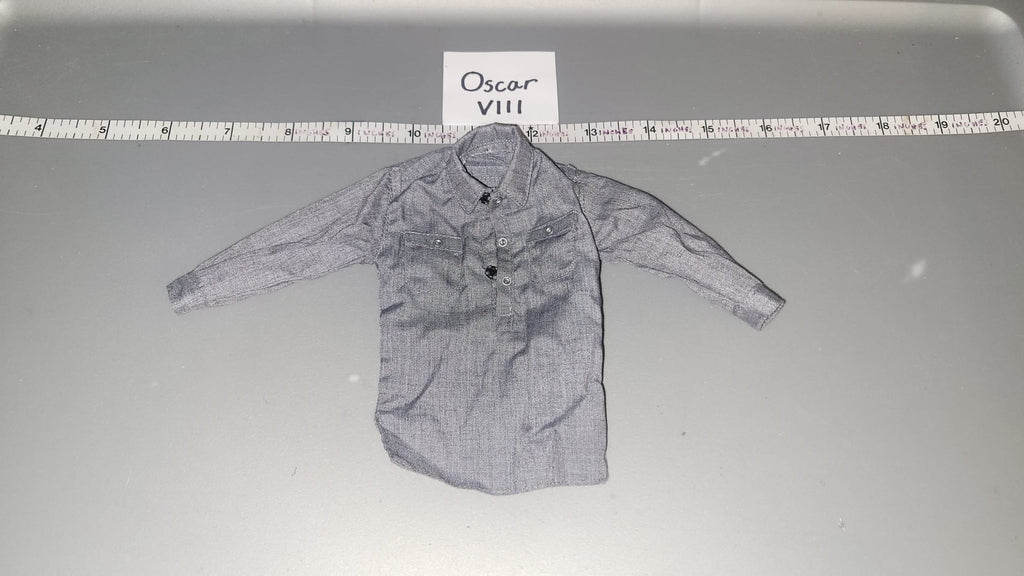 1/6 Scale WWII German Grey Work Shirt