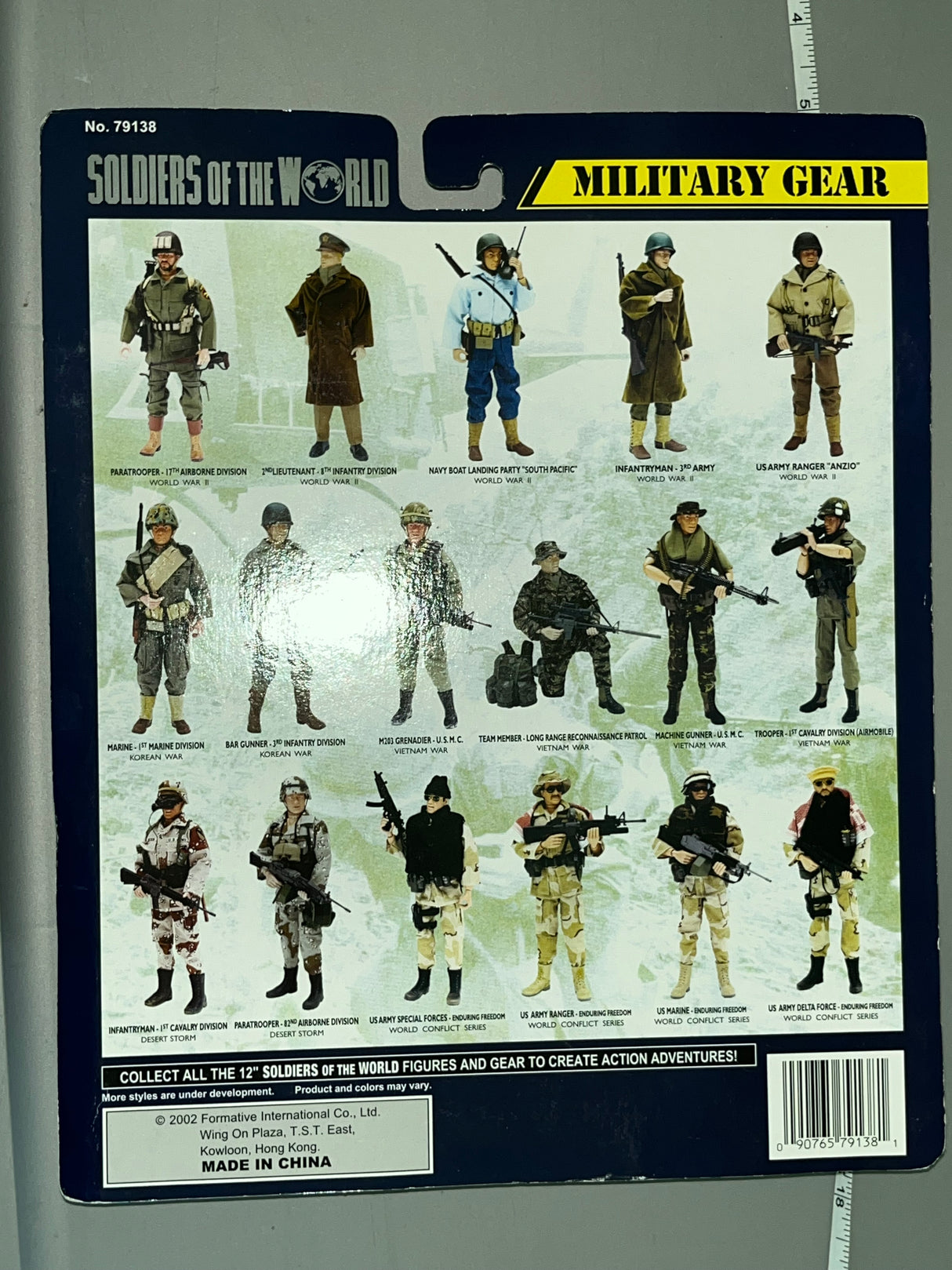 1/6 Scale Modern US Marine Enduring Freedom SAW Gunner - Formative International SOTW Soldiers of the World NIB Uniform Set