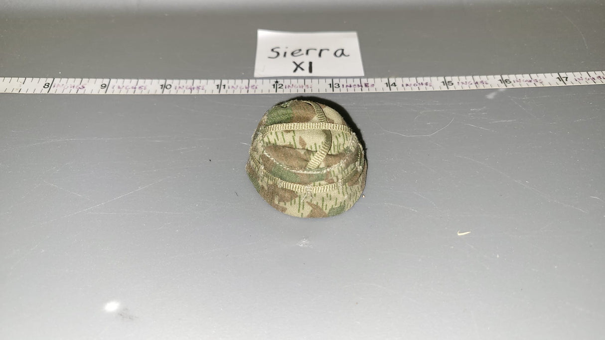1/6 Scale WWII German Fallschirmjager Helmet with Splinter Camo Helmet Cover