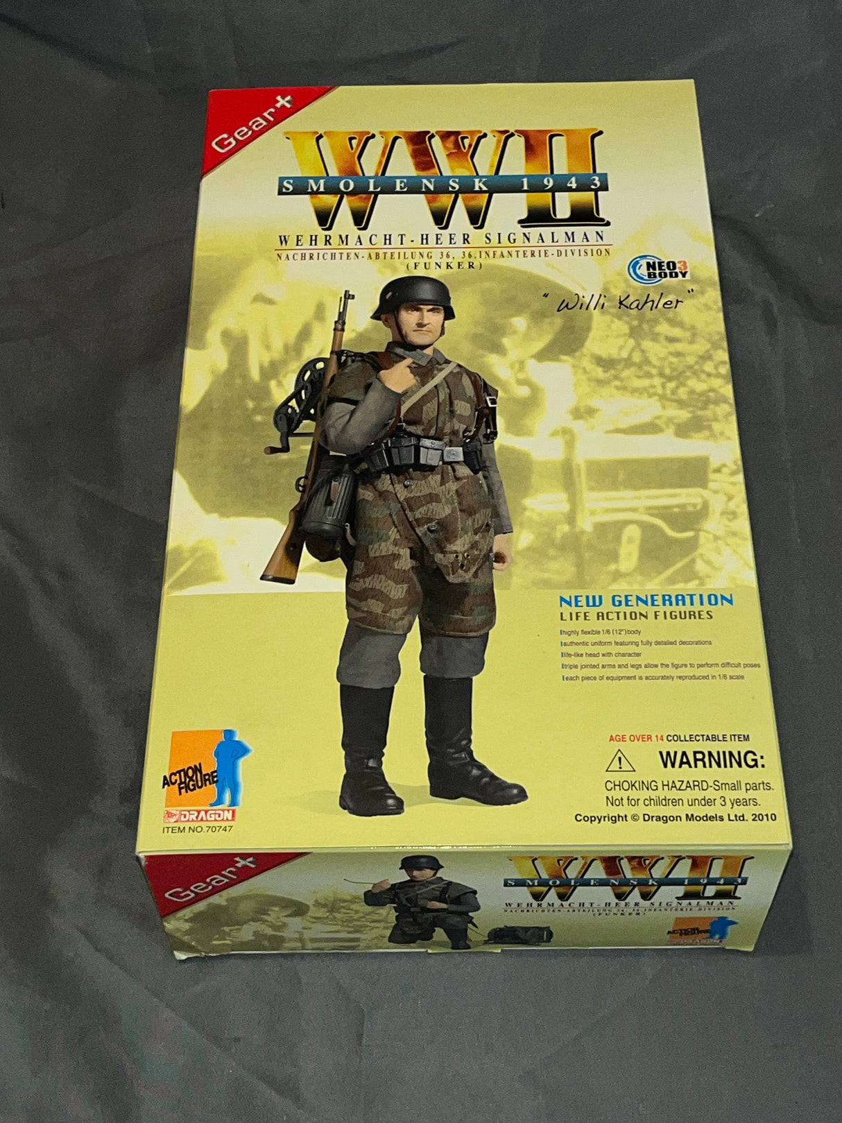 1/6 Scale WWII GERMAN Signalman Willi Kohler - NIB Dragon -