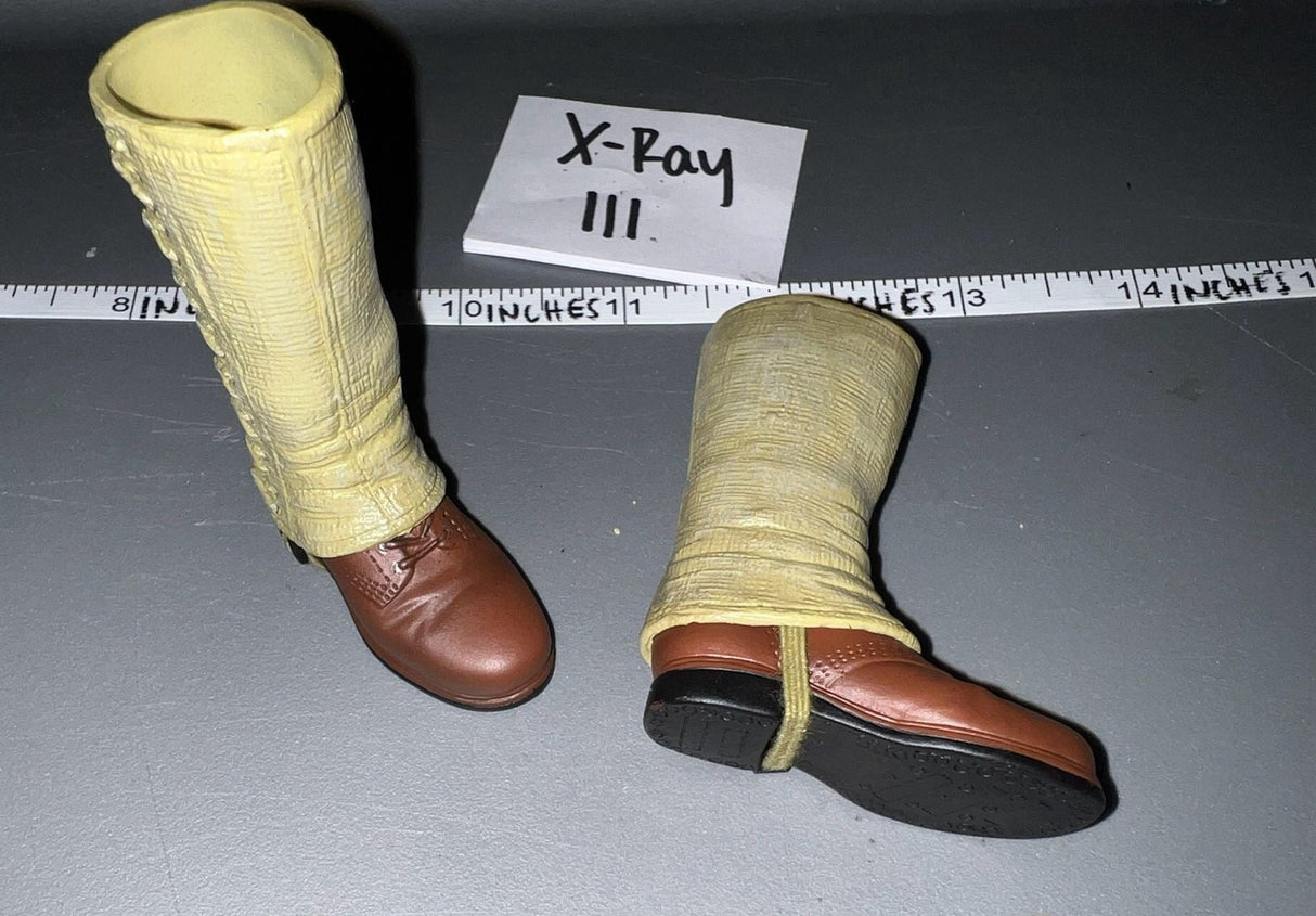 1/6 Scale WWII US Boondocker Boots and Leggings
