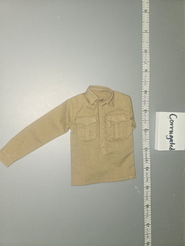 1/6 Scale WWII German Tan Dress Shirt