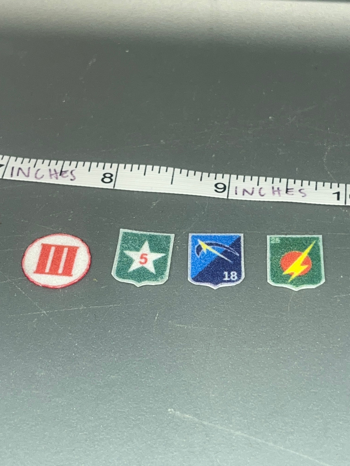 1/6 Scale Vietnam ARVN South Vietnamese III Corps Infantry Division Patch Set - ZA Exclusive