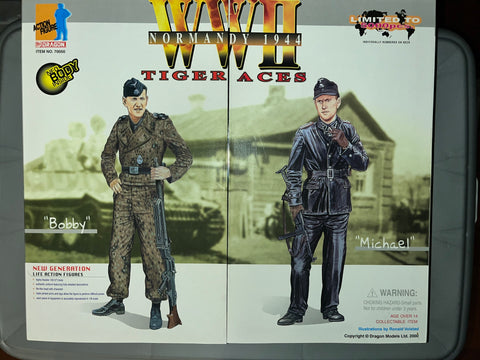 1/6 Scale WWII German Tiger Aces Panzer Crewman - Bobby and Michael - NIB Dragon