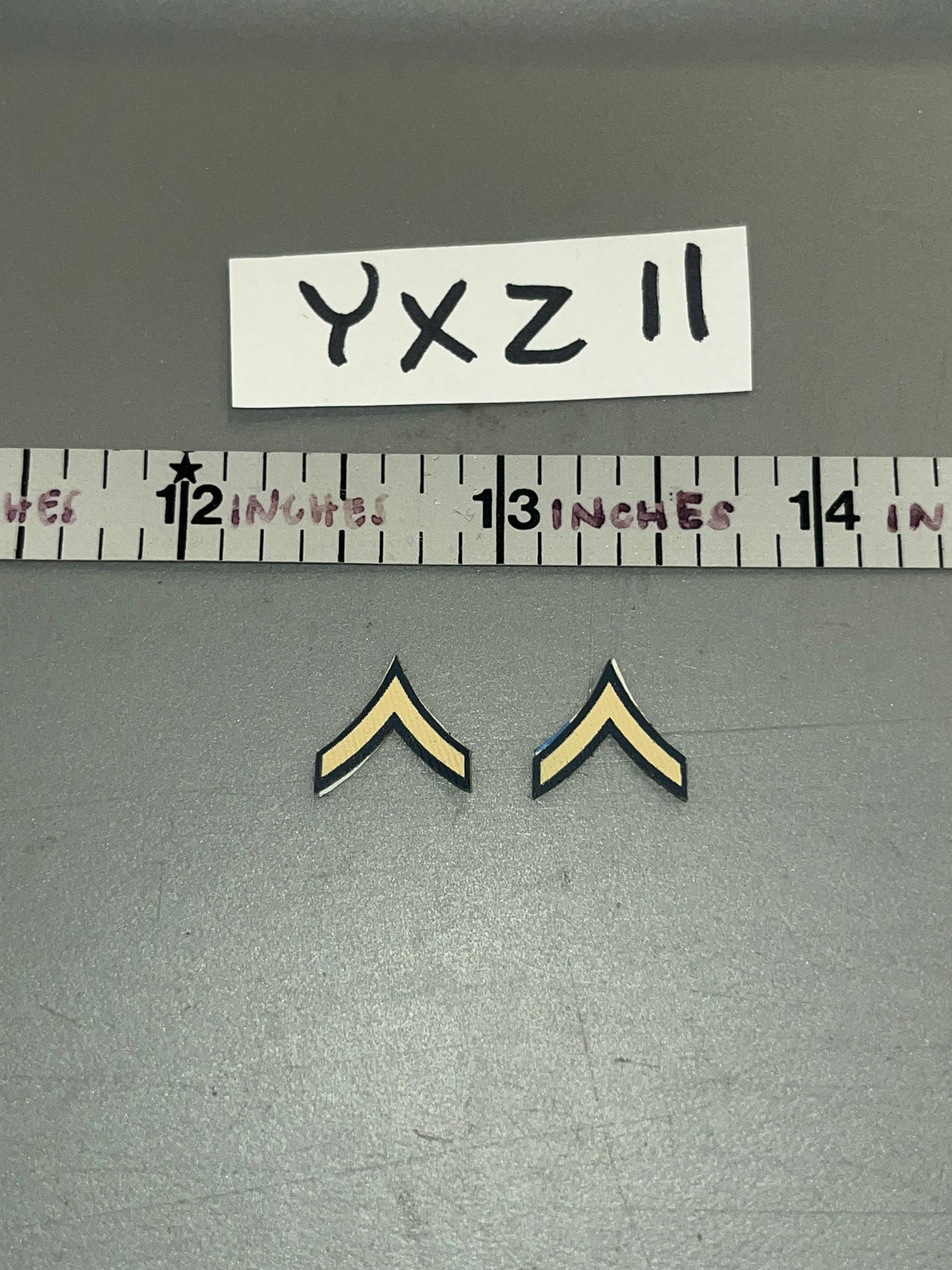 1:6 Scale WWII US Rank Insignia - Ranger Private Caparzo - Facepool