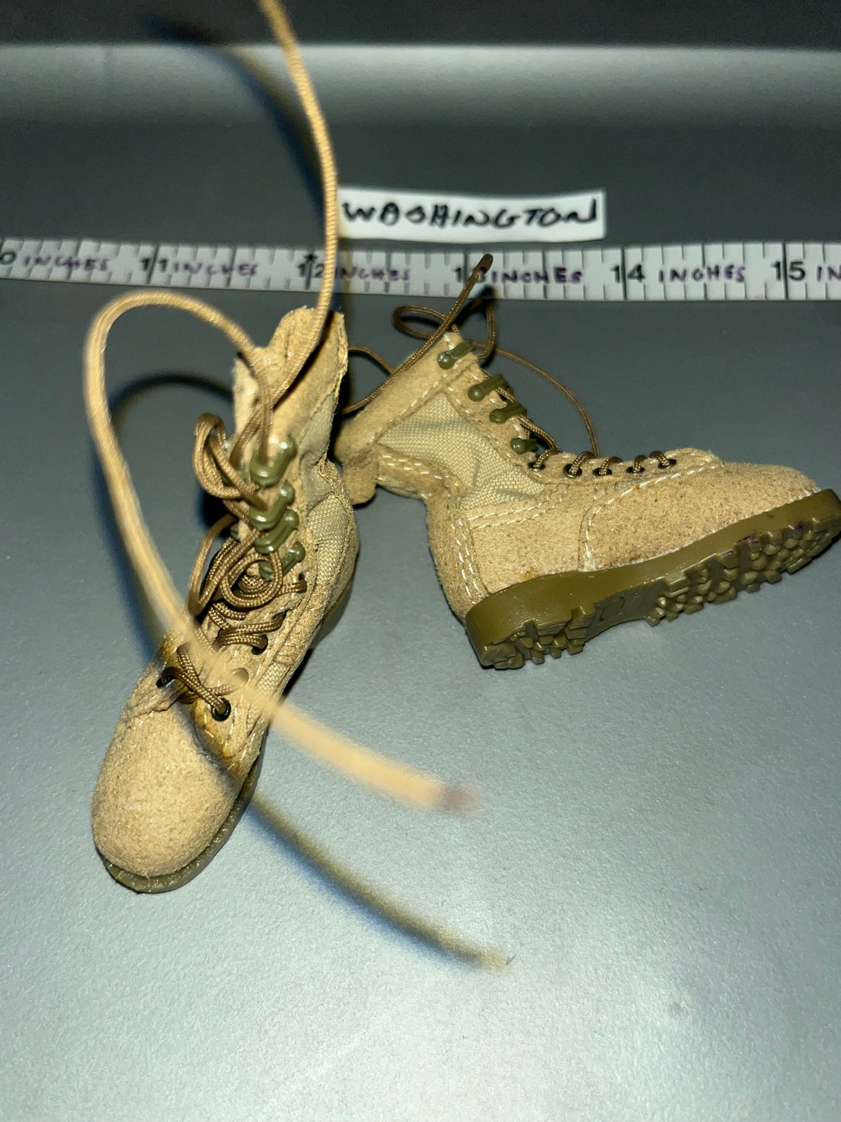 1/6 Scale Modern Era Desert Boots - Cloth Leather