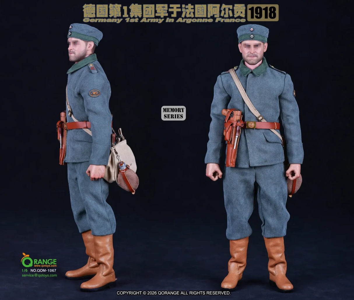 1/6 Scale World War One 1/6 GERMANY 1ST ARMY IN ARGONNE FRANCE 1918 QOM-1067 - QORange *Preorder*
