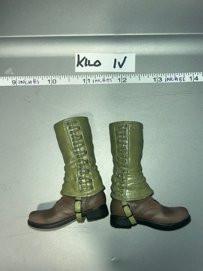 1/6 Scale WWII US Boondocker Boots and Leggings