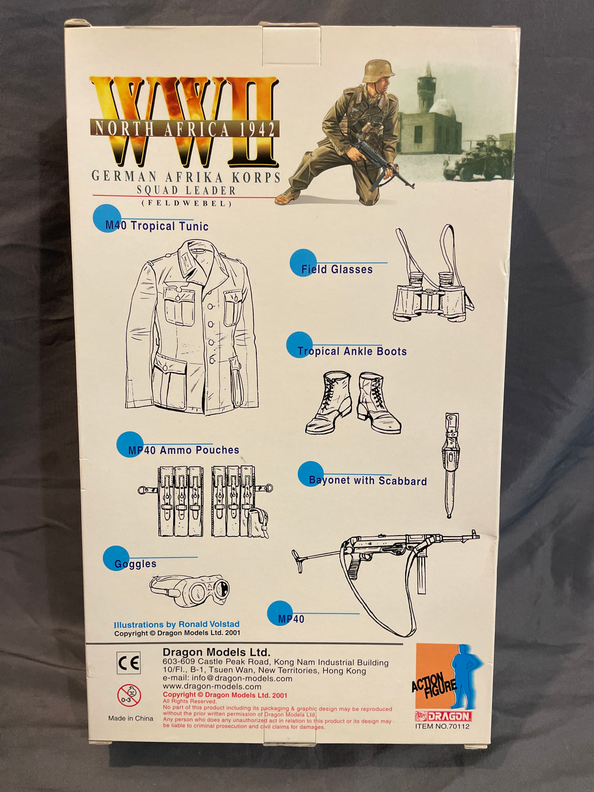 1/6 Scale WWII German Afrika Korps Squad Lead Egon - NIB Dragon
