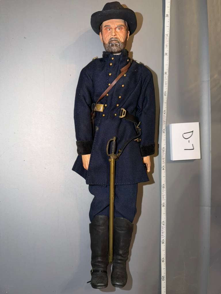 1:6 Scale American Civil War Union General Sherman Dressed Figure