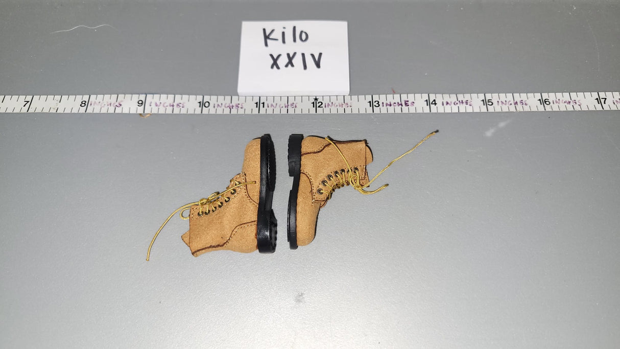 1/6 Scale WWII US Leather Boondocker Boots