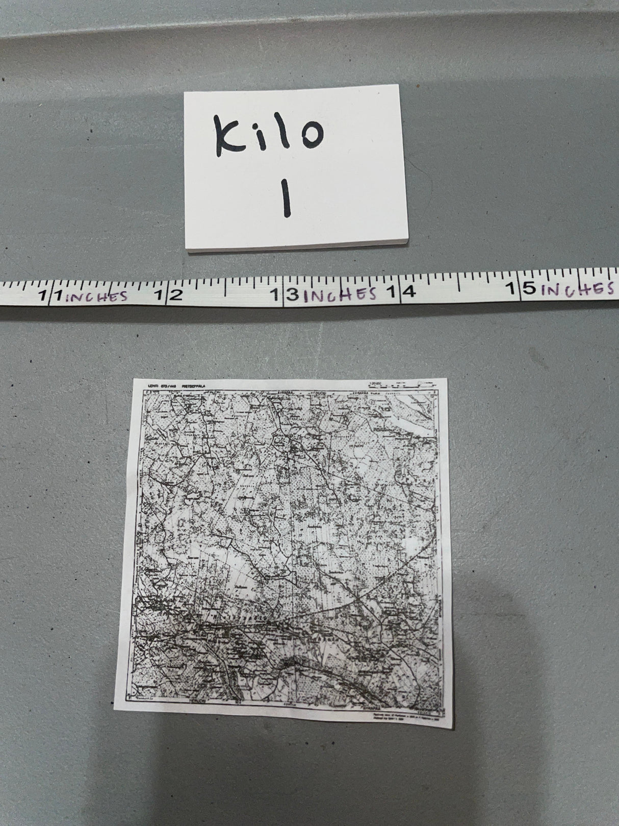 1:6 Scale WWII German Map
